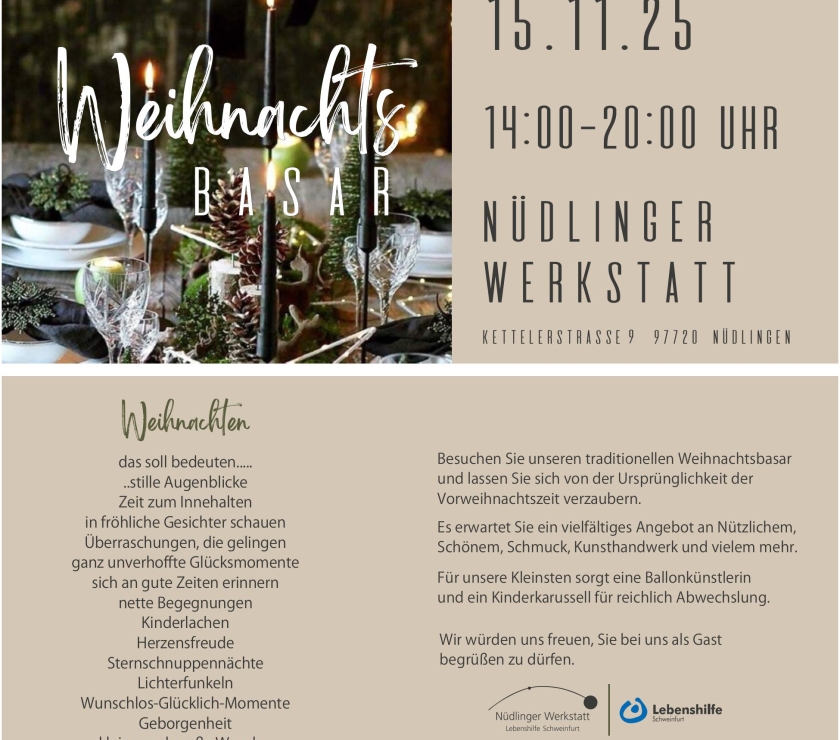 Weihnachtsbasar 2025